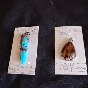 Turquoise Crystal Pendant